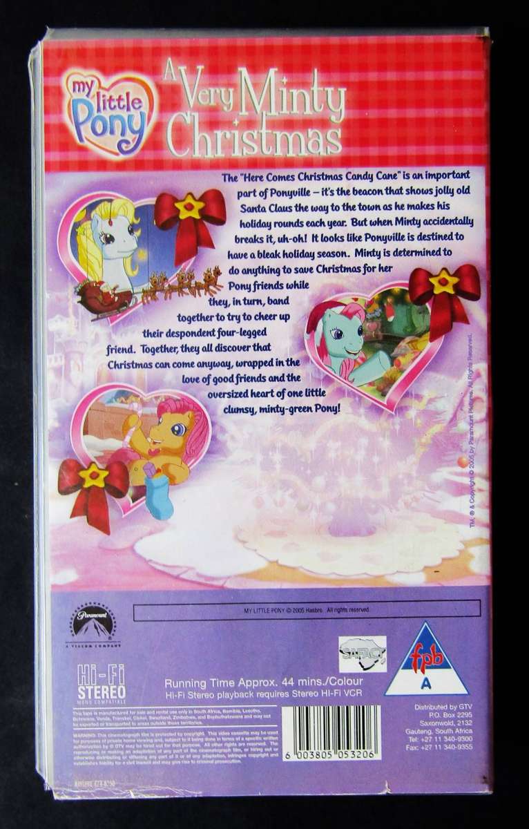 My Little Pony - A Very Minty Christmas - VHS Video Tape (2005)
