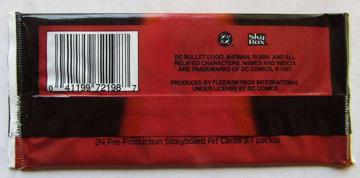 New Sealed Pack - Robin & Batman Trading Cards from 1997