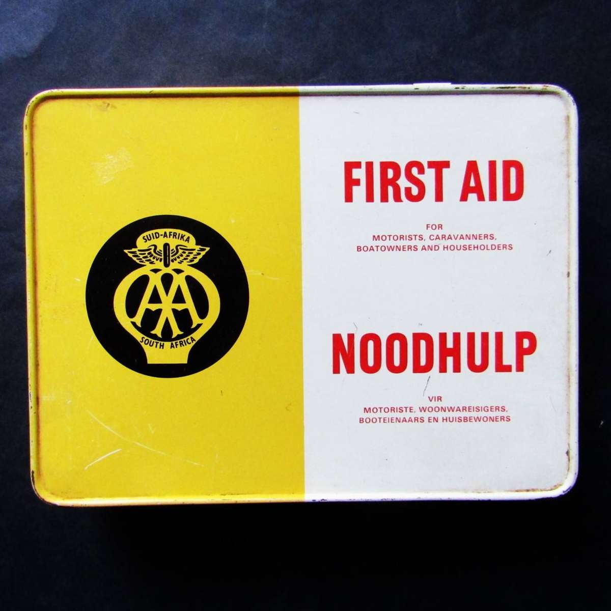Old AA Automobile First Aid Kit Tin