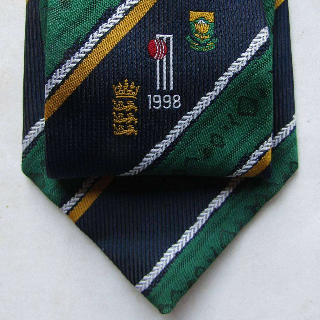 1998 England vs South Africa Cricket Neck Tie