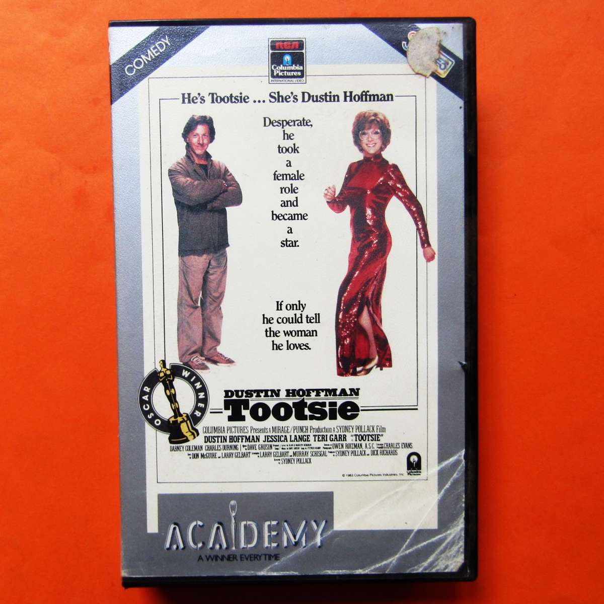 Tootsie - Dustin Hoffman - Farce Comedy Movie VHS Tape (1984)
