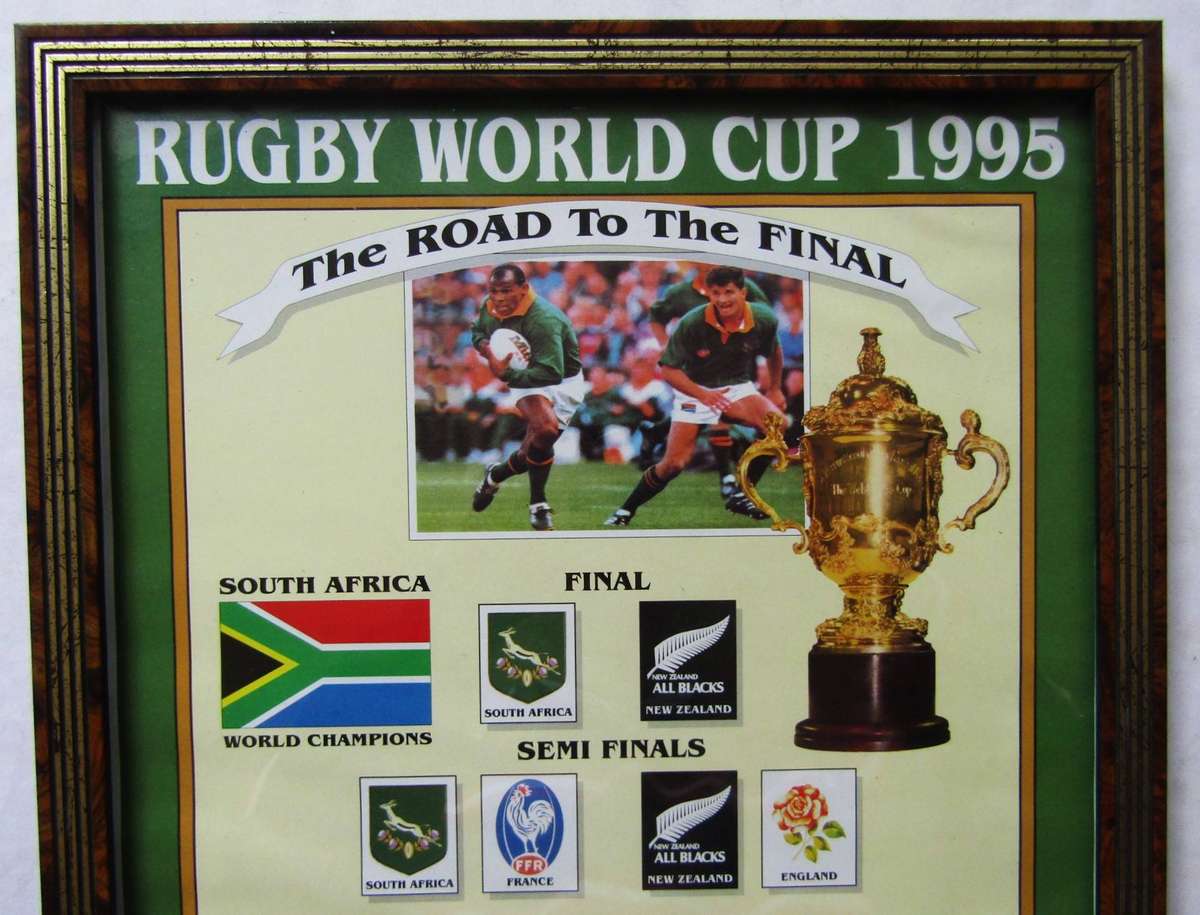 1995 Rugby World Cup - Road to the Final - Framed Display