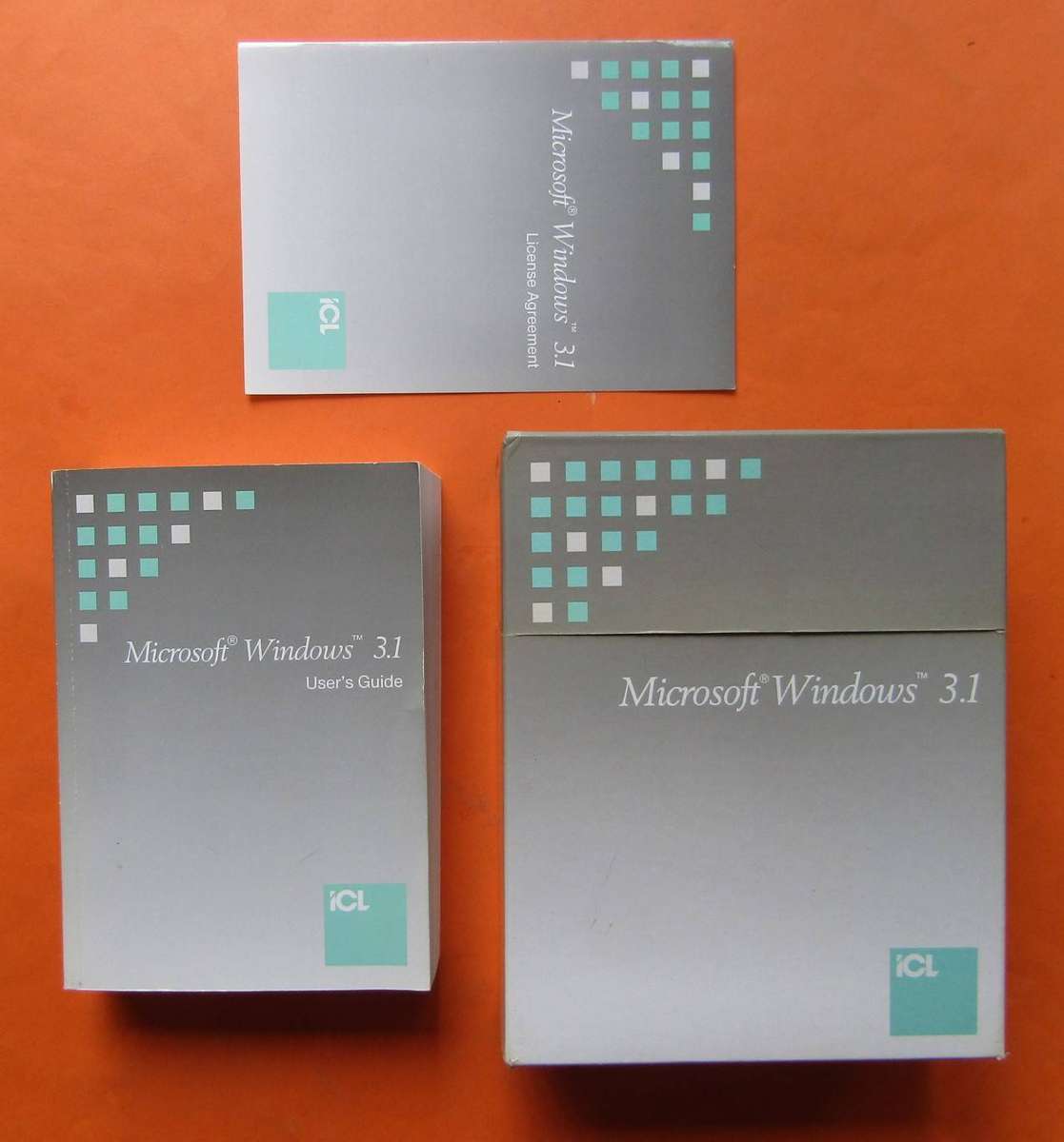 Big Box and Manual for Microsoft Windows 3.1