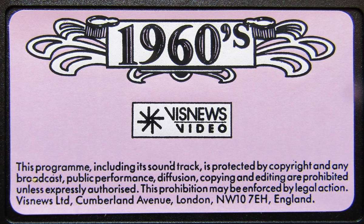 1960's Music, Milestones & Memories - VHS Video Tape