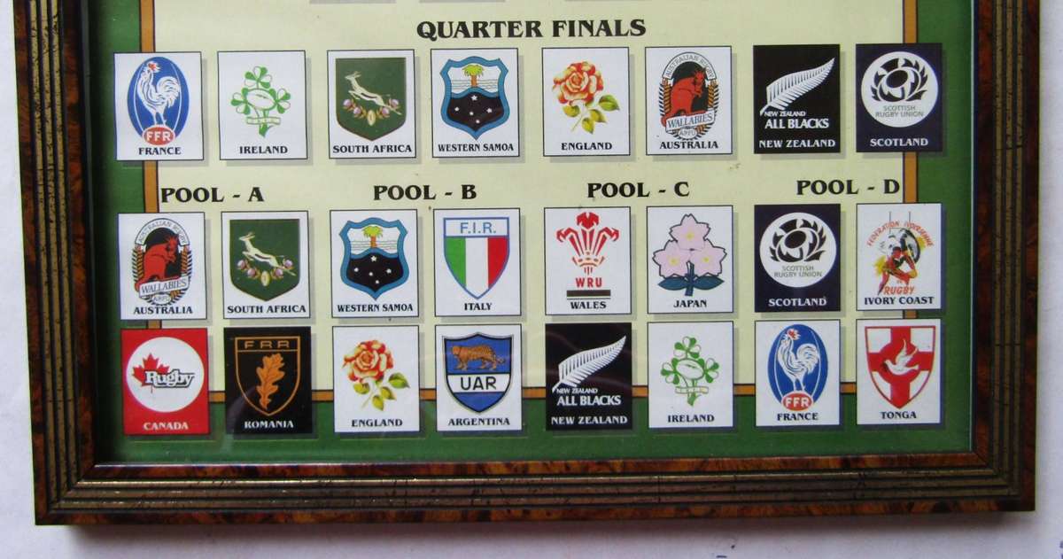 1995 Rugby World Cup - Road to the Final - Framed Display
