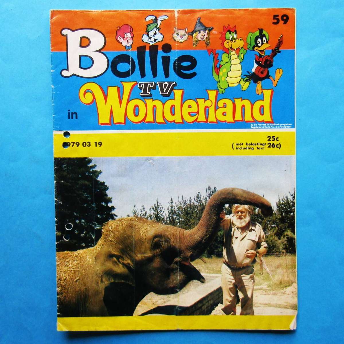 1979 Bollie in TV Wonderland Afrikaans Comic Book