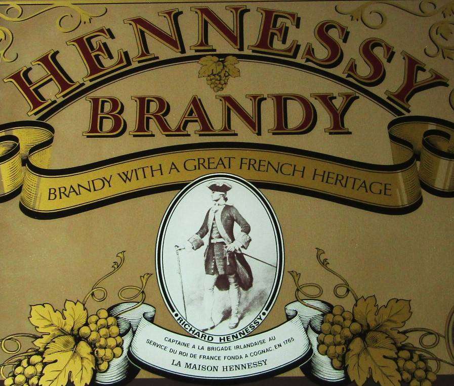 Old Hennessy Brandy Bar Mirror