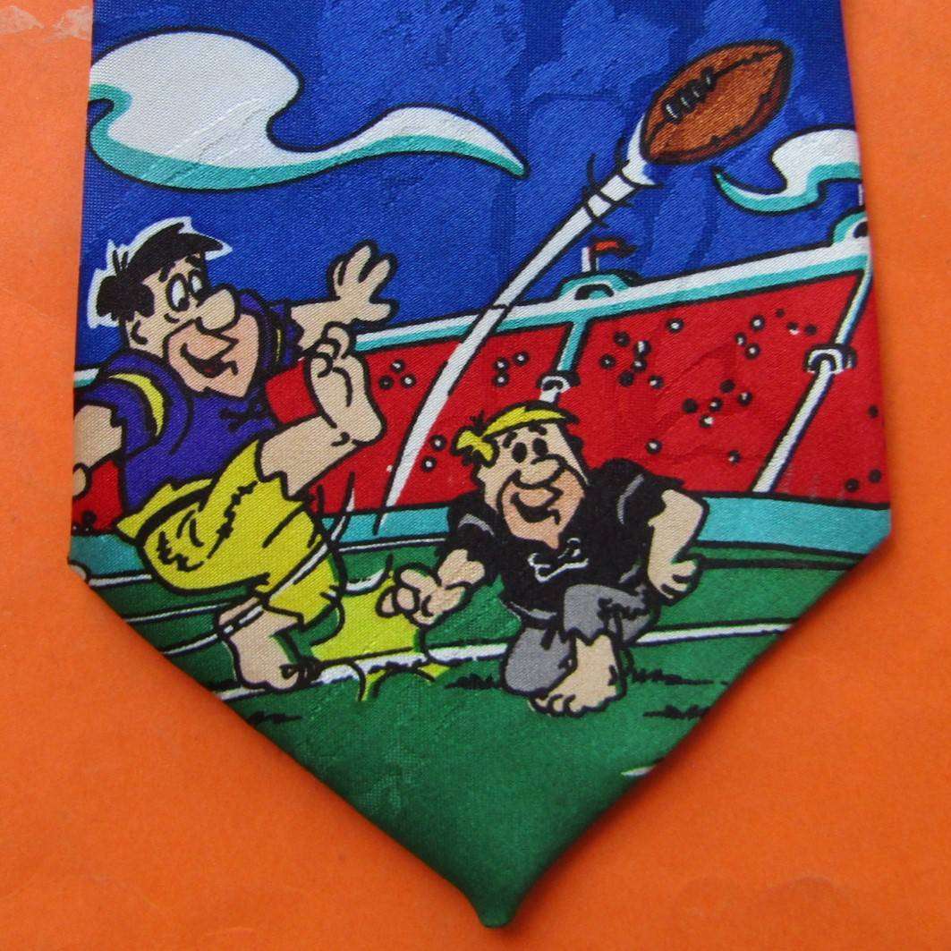 Old Flintstones Cartoon Neck Tie