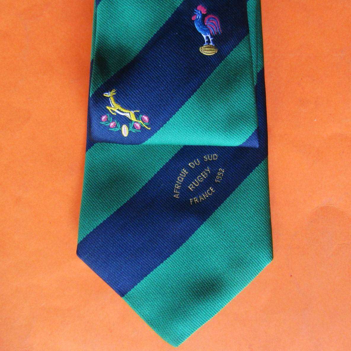 1992 Springboks vs France Rugby Neck Tie