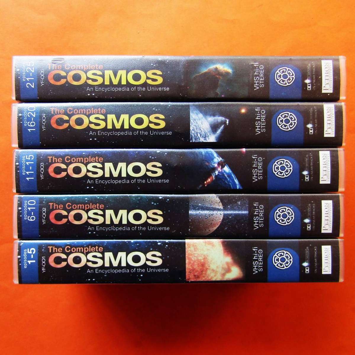 The Complete Cosmos - Episodes 1 to 25 - VHS Video Tapes