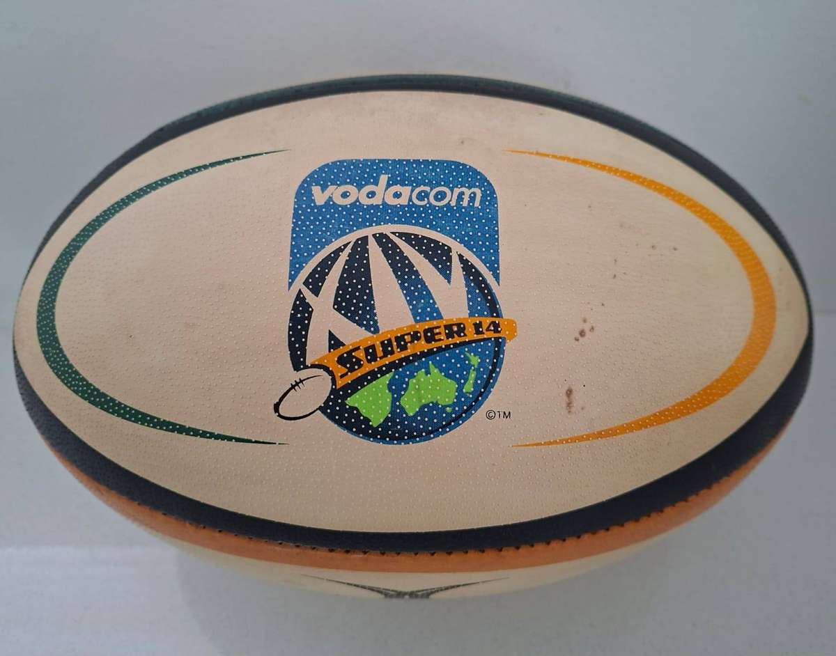 Old Gilbert Super 14 Full Size Official Match Rugby Ball