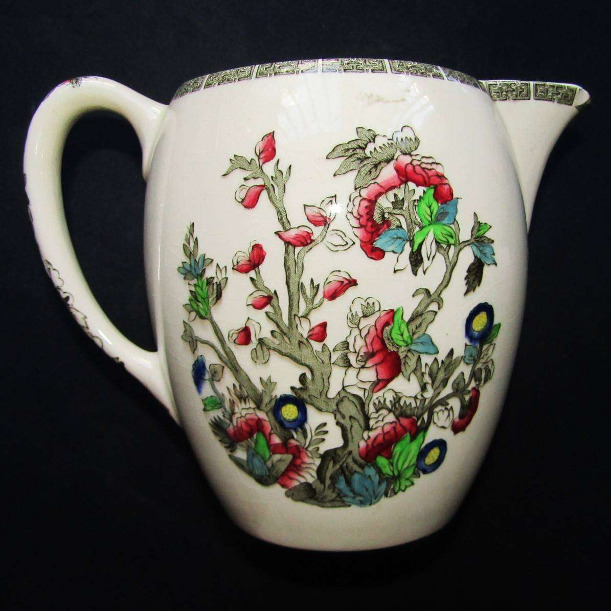 Large Old Johnson Bros England Indian Tree Jug