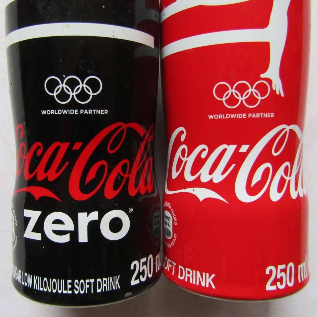 2 Coca Cola Olympic Partner Aluminium Bottles from 2016