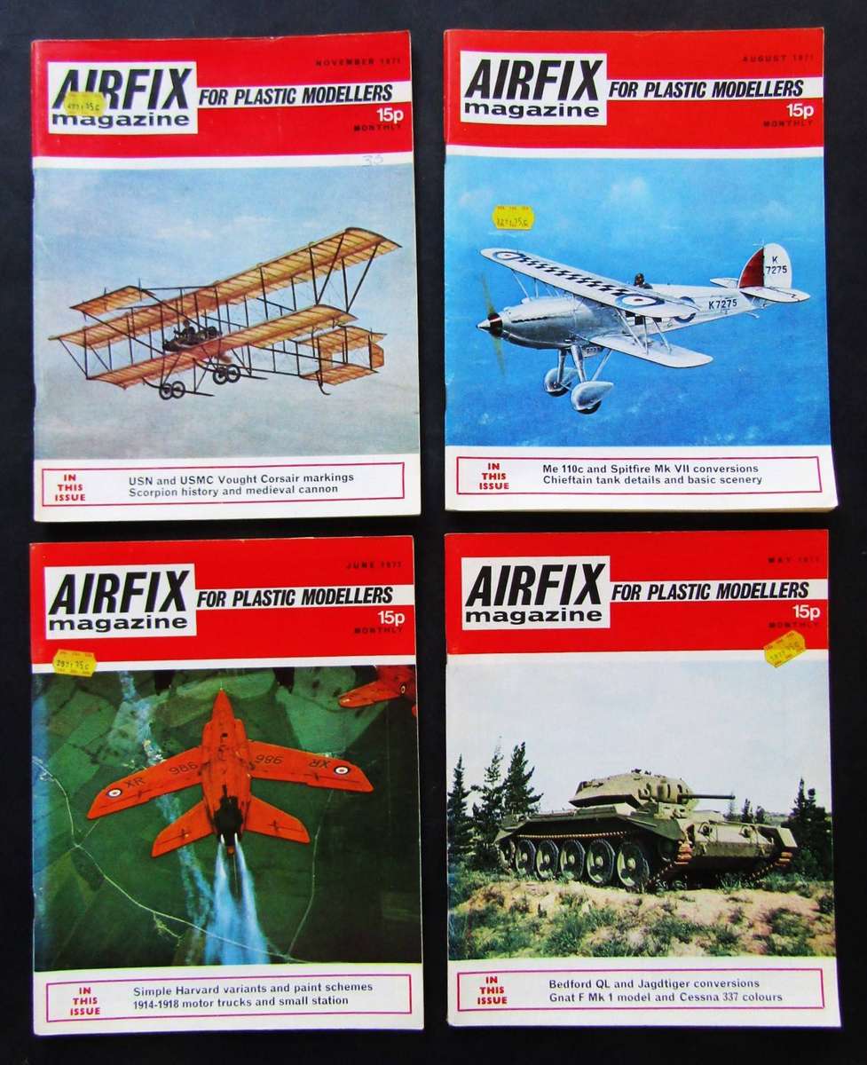 Lot of 8 Airfix Magazines from 1971