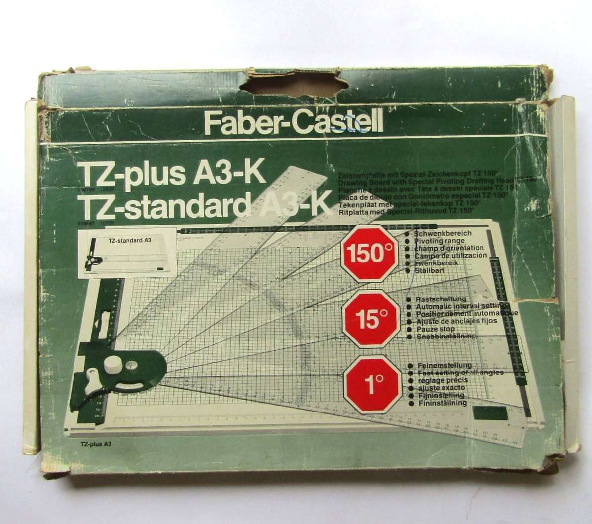 Old Faber Castell Drafting Drawing Board with Box