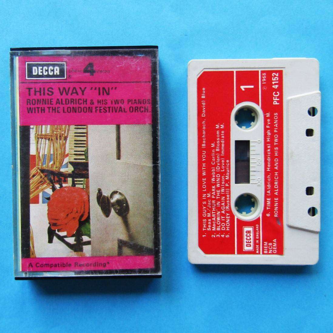 Ronnie Aldrich and His Two Pianos - Cassette Tape (1968)