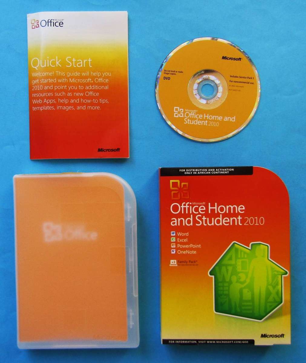 2010 Microsoft Office Home and Student - PC Software Program