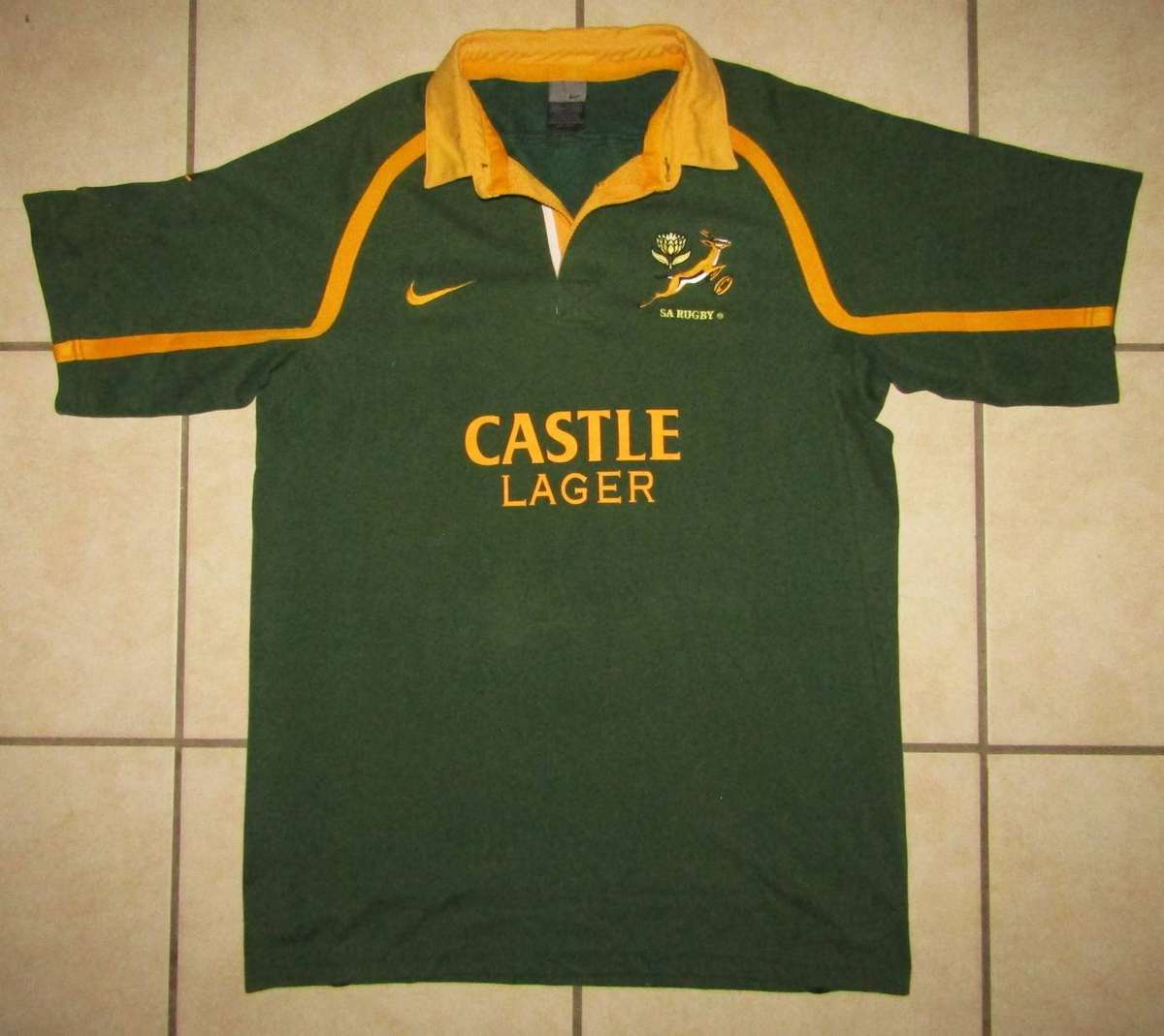Old Nike Springbok Rugby Jersey - Large Size