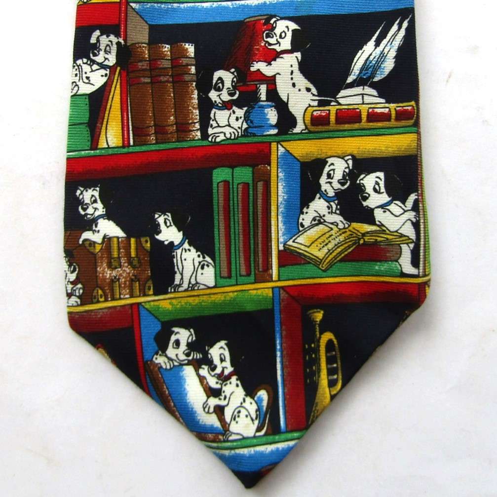 Old Disney 101 Dalmatians Cartoon Neck Tie