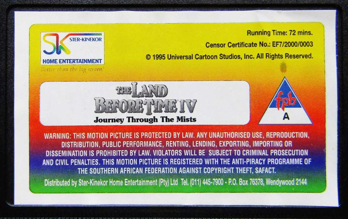 The Land Before Time IV - VHS Video Tape