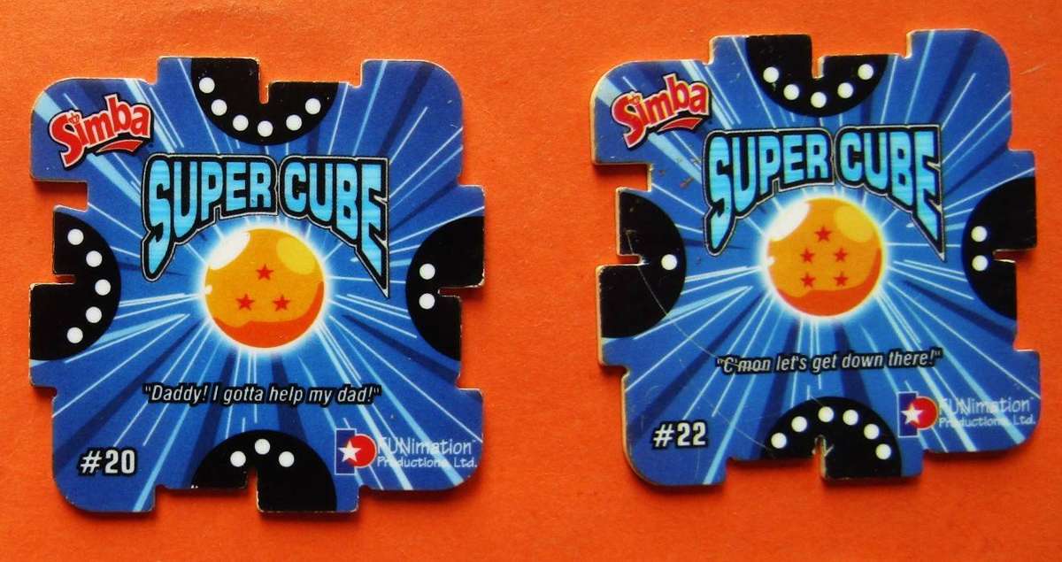 Lot of 13 Dragon Ball Z Super Cube Tazos by Simba