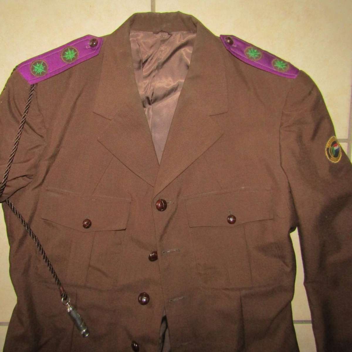 1976 Transvaal Voortrekkers Tunic Jacket with Lanyard and Whistle