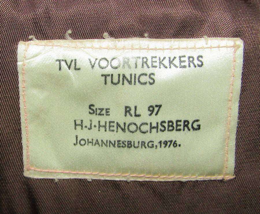 1976 Transvaal Voortrekkers Tunic Jacket with Lanyard and Whistle
