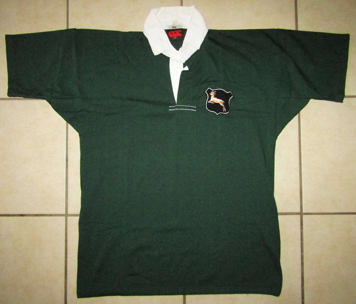 Old Canterbury Springbok Rugby Jersey - Large Size