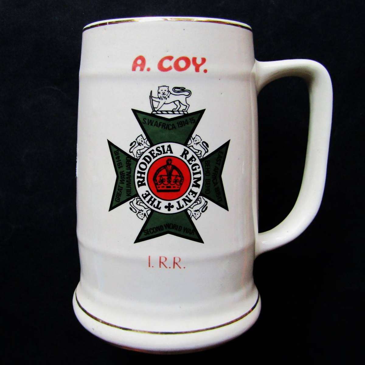 Old Rhodesia Regiment Beer Mug