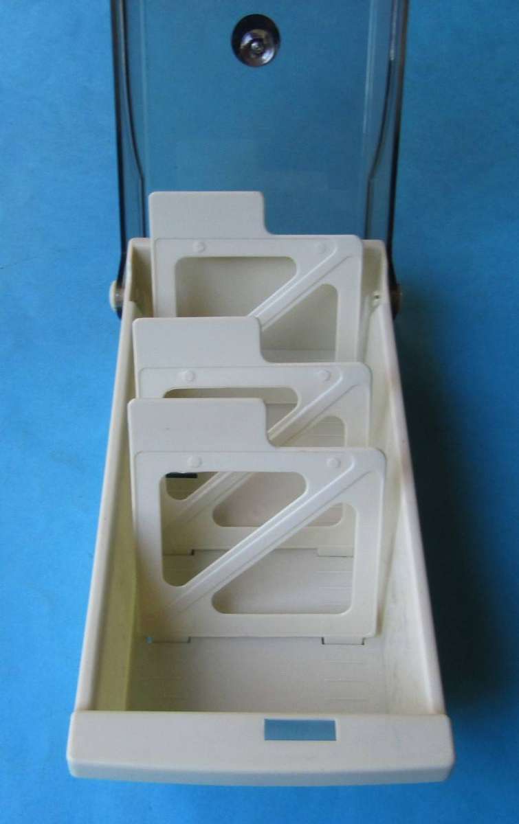 Old Stiffy Disk Bank Storage Case with Keys