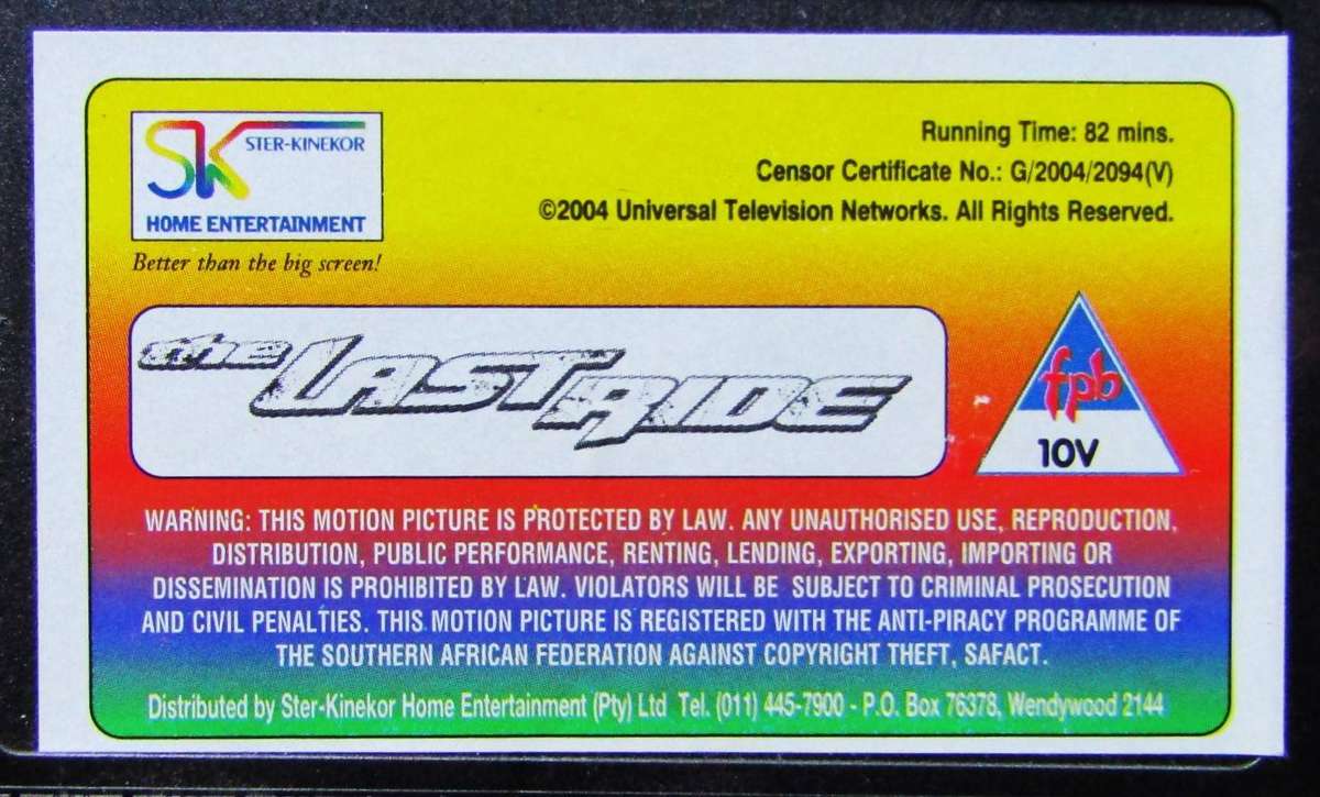 The Last Ride - Dennis Hopper - Movie VHS Tape (2004)