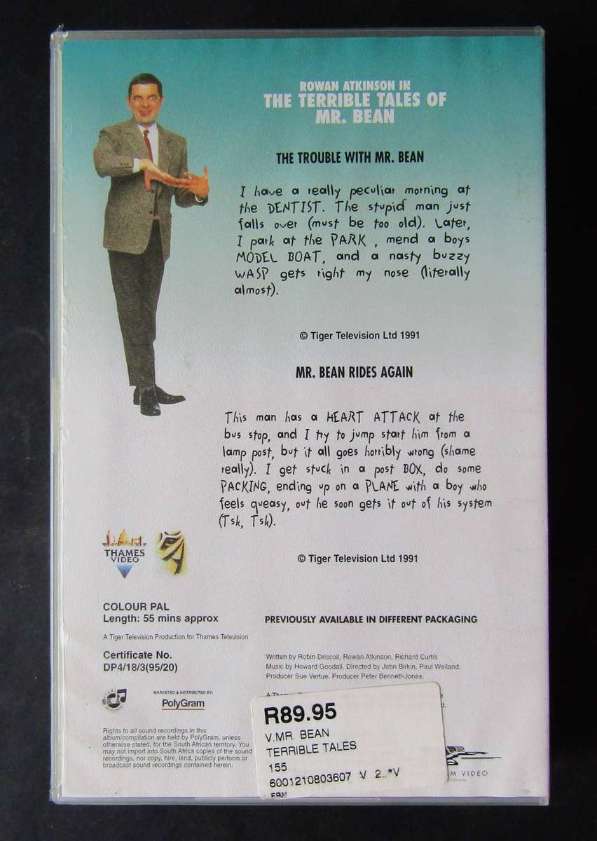 Mr. Bean 3 - VHS Video Tape (1991)