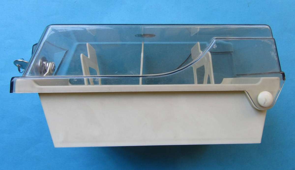 Old Stiffy Disk Bank Storage Case with Keys