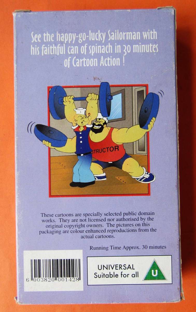 Popeye - Cartoon VHS Tape