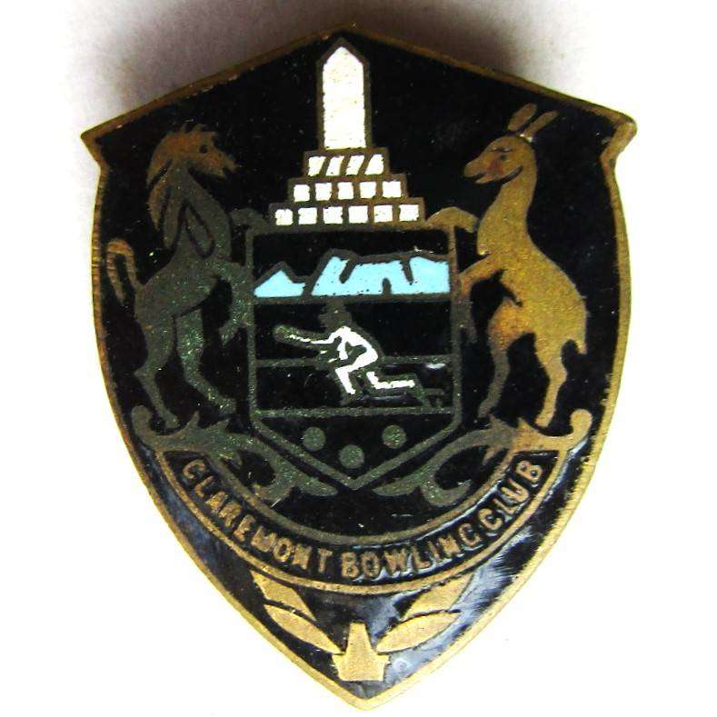 Old Claremont Bowling Club Pin Badge