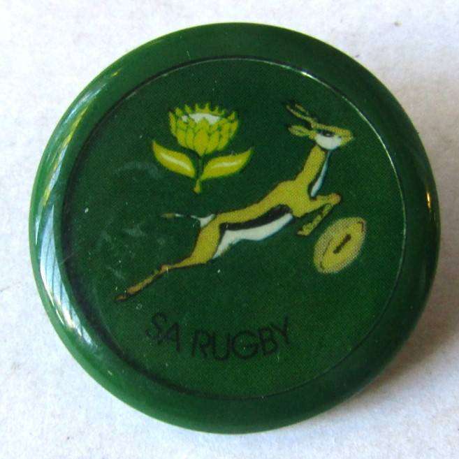 Old Springbok Rugby Button