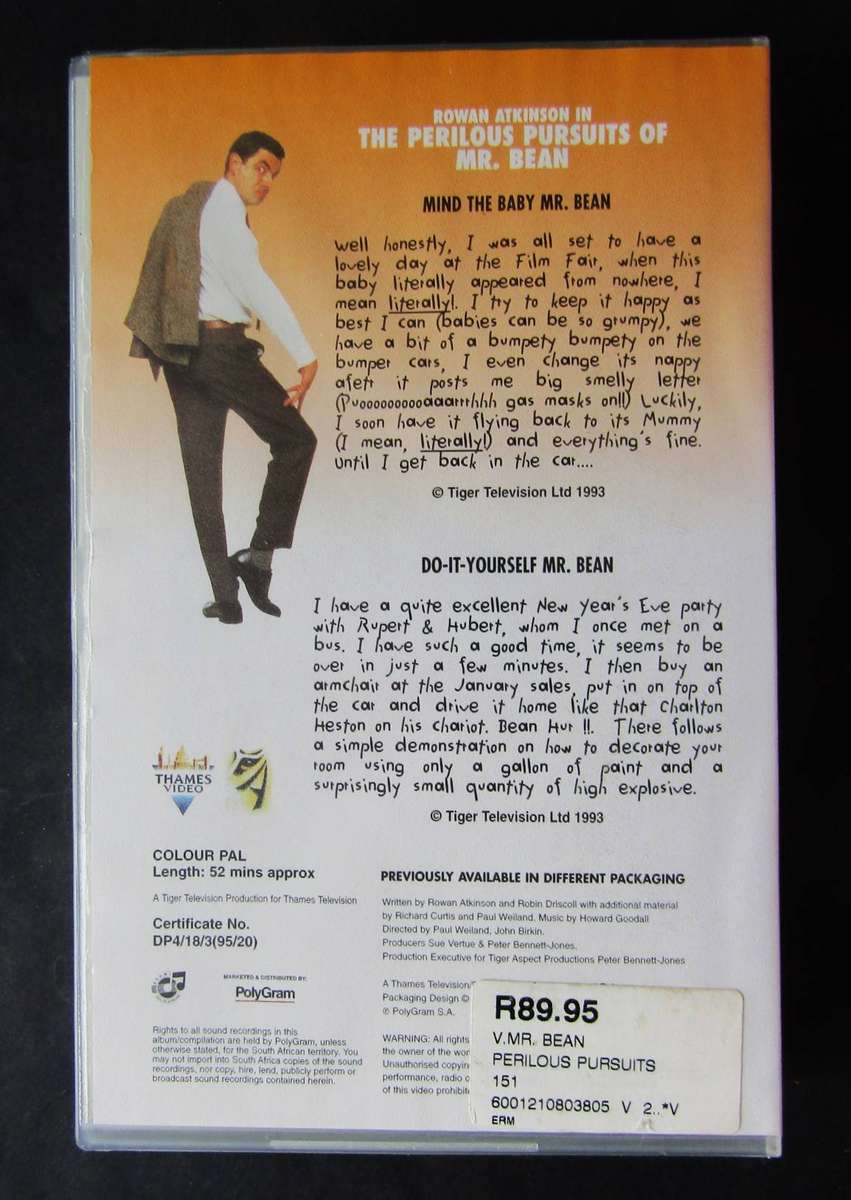 Mr. Bean 5 - VHS Video Tape (1993)
