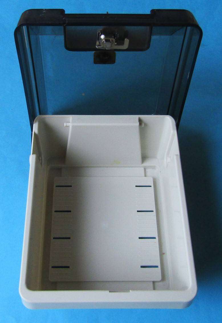 Old Floppy Disk Bank Storage Case with Keys