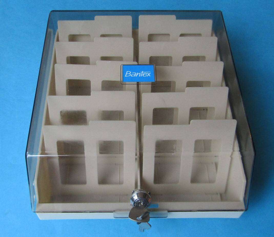 Old Bantex Stiffy Disk Storage Case with Keys