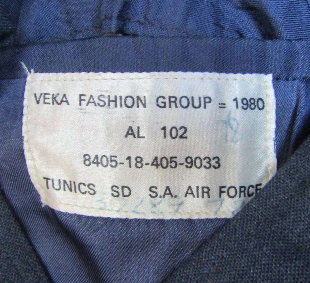 1980 SAAF Airforce Staff Sgt Tunic with Badges