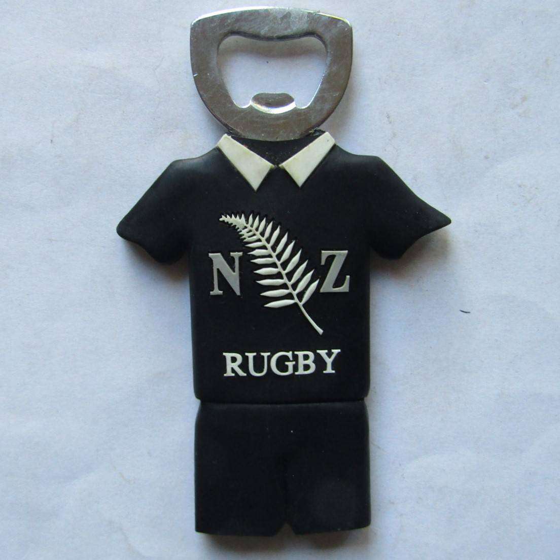 Old New Zealand Rugby Fridge Magnet Bottle Opener