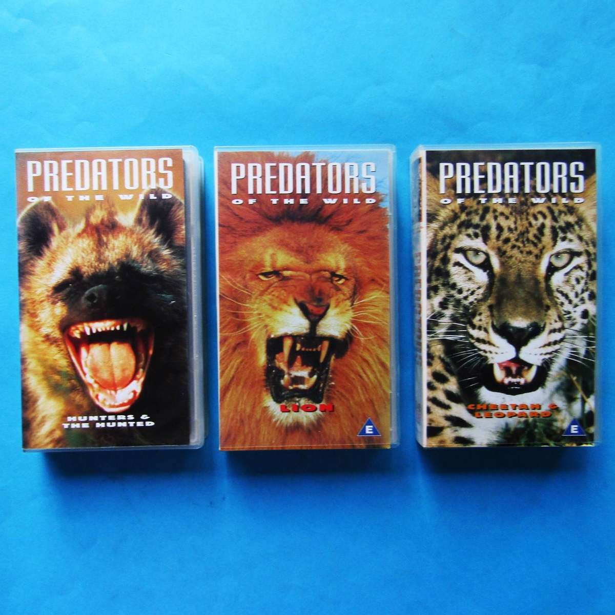 3 Predators of the Wild VHS Video Tapes (1995)