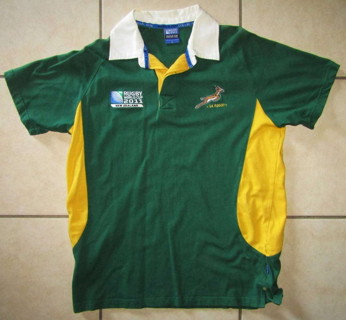 2011 World Cup Springbok Rugby Jersey - Large Size