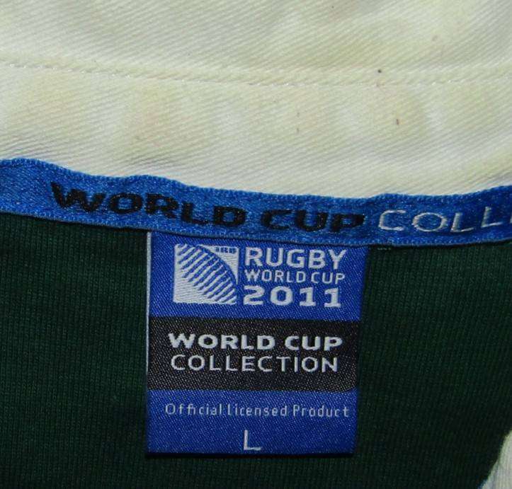 2011 World Cup Springbok Rugby Jersey - Large Size
