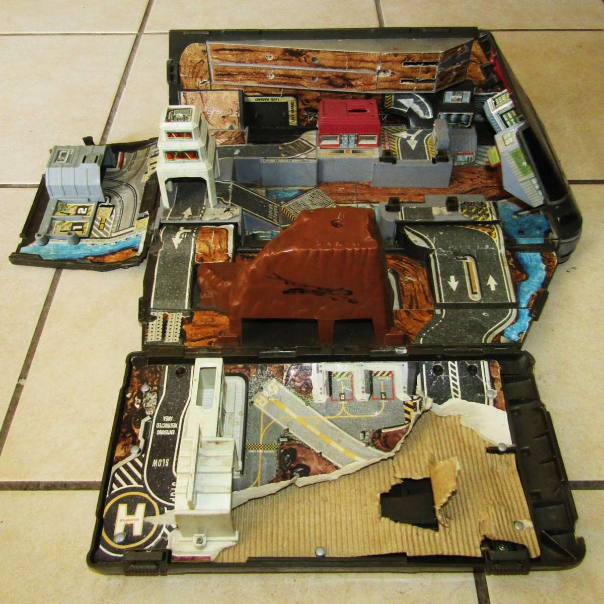1991 Micro Machines Military Combat Carrier Fold Out Playset