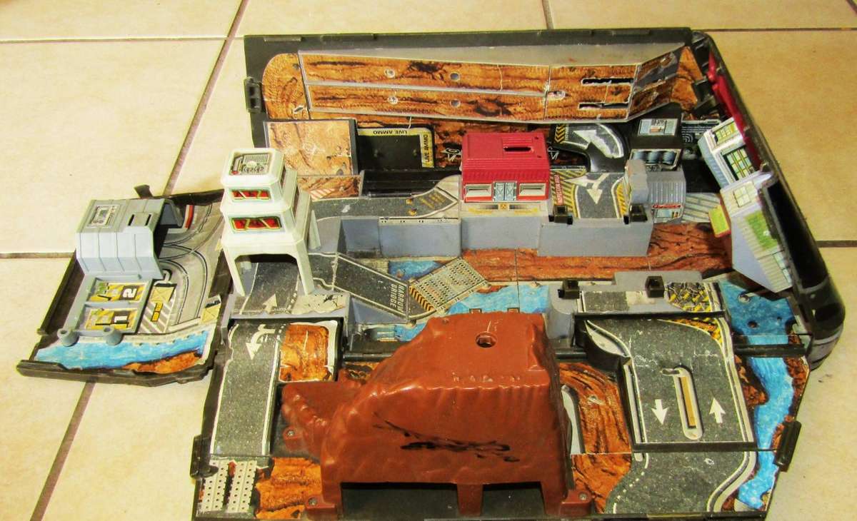 1991 Micro Machines Military Combat Carrier Fold Out Playset