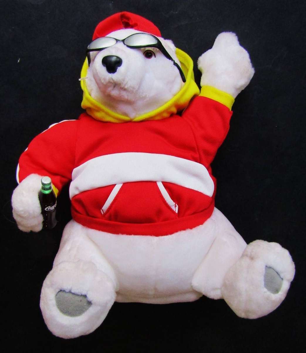 Coca Cola Polar Bear Plush Figure from 1999