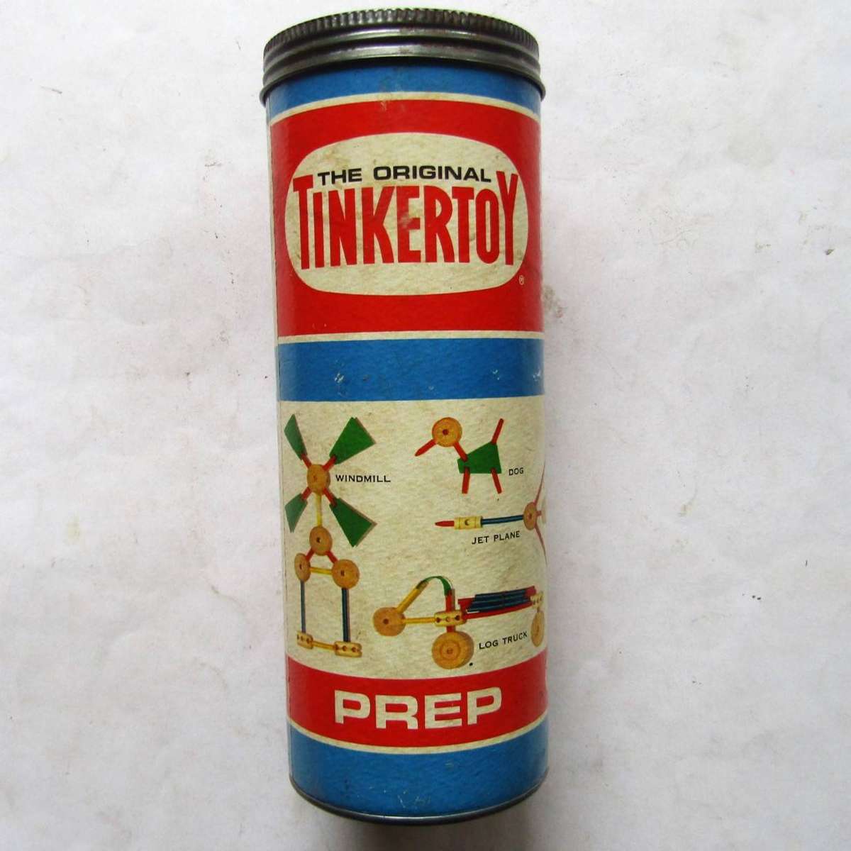 Vintage Tinkertoy Prep Construction Set from the 60's