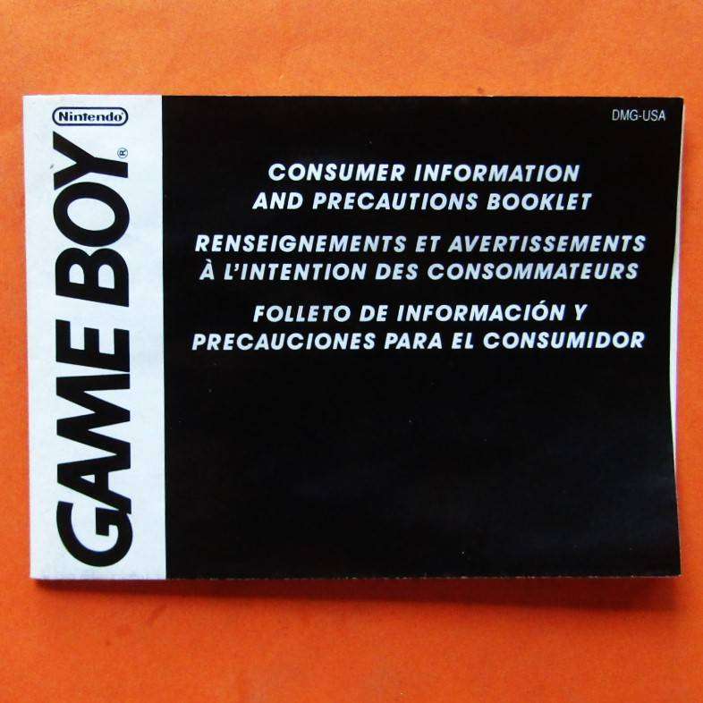 Nintendo Game Boy Information Booklet from 1992
