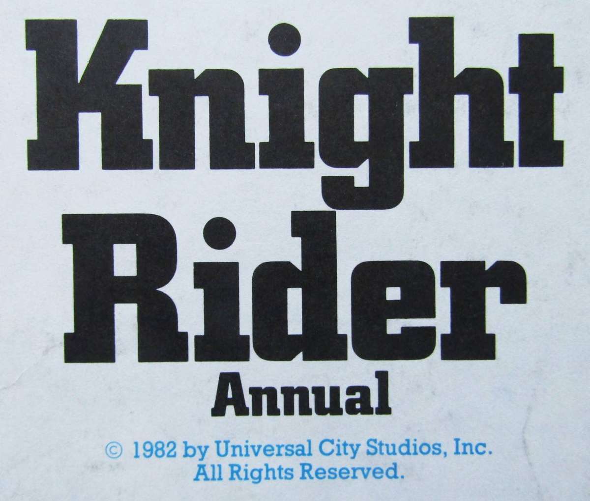 1982 Knight Rider Annual